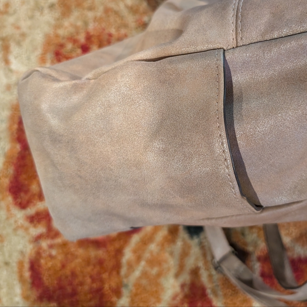 Ladies Purse Tan With Light Gray - Picture 5 of 6